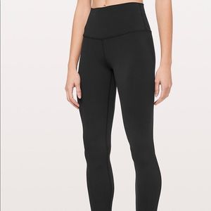 LULULEMON black align pant 28”. Size 2. Never worn